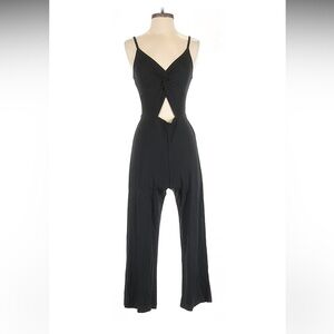 Hollister Black Spaghetti Strap comfy jumpsuit with cut out Size XS